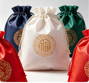 Sac à cordon non tissé, pressé à chaud, écologique, pochette en non-tissé avec logo personnalisé pour le rangement et l'emballage de chaussures et vêtements. - Product Image 5