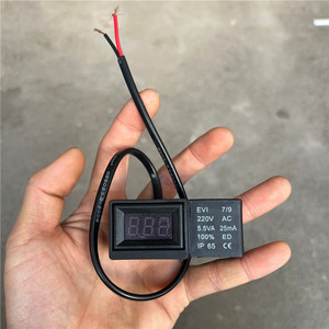 Vanne solénoïde Shenfengyuan 220V AC 5.5VA à cycle de service continu, pièce de compresseur d'air électrique avec affichage numérique - Product Image 2