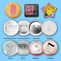 cadeaux promotionnels d'usine, Logo imprimé personnalisé, Badge de bouton rond vierge, boutons en fer blanc personnalisés