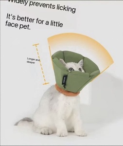 Kerah <span class=keywords><strong>Elizabeth</strong></span> Empuk Tahan Air dari Nilon Ringan untuk Kucing dan Anjing, Mudah Dibersihkan, Gaya Kartun, Aksesori Hewan Peliharaan yang Menenangkan, Semua Ukuran - Product Image 2