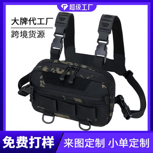 Masavi Tactical Waist Pack <b>Black</b> Sand Camouflage Outdoor Sports Male Lightweight <b>Backpack</b> With Zipper Pocket - Product Image 5