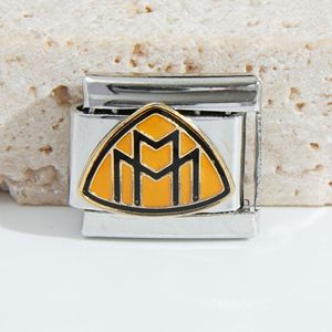 Bracelet Unisexe en Acier Inoxydable Modulaire Élastique avec Logo de Voiture Italien, Bijou Cadeau - Product Image 3