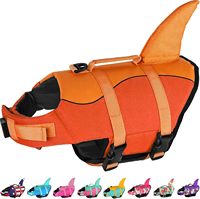 Gilet de sauvetage pour chien en forme de requin, haute flottabilité, gilet de natation flottant, design ajustable pour grands chiens, activités aquatiques en extérieur, plage, bateau
