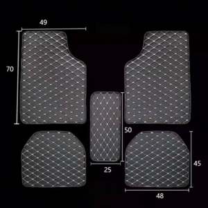 Alfombrilla Universal de Cuero Compuesto Acolchada para Autos, Borde de PVC, Producto de Exportación para Comercio Exterior, Categoría de Alfombrillas para Autos, Universal - Product Image 2
