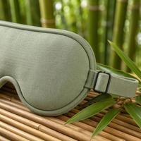 Masque de sommeil en fibre de bambou, occultation totale, doux, réglable, lavable, couleur personnalisable, OEM, pour dortoirs étudiants, vente en gros