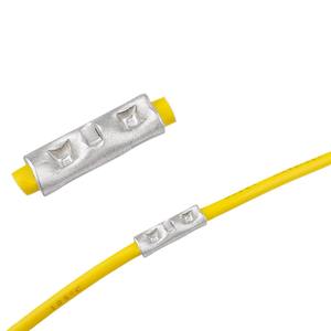 Kit de conectores a presión no aislados, 220 piezas, terminal de latón para crimpado de 0,5-8 AWG, conector intermedio plateado para unión de cables - Product Image 3