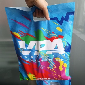 Biểu tượng tùy chỉnh in đầy đủ màu sắc quần áo nhựa mua sắm túi với die-cut xử lý phân hủy sinh học và phong cách - Product Image 4