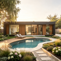 Villa préfabriquée modulaire moderne sur mesure pour une habitation permanente