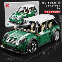 TaiGaole T5025 2292 pièces voiture série statique 1:10 Mini Cooper voiture de sport bloc de construction modèle technique jouet éducatif Festival cadeau