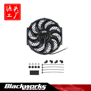 Ventilador de refrigeración universal para radiador de coche, 12V 80W 41cm, con función de succión y soplado, para actualización y reacondicionamiento. - Product Image 5