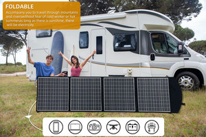 Panneau solaire monocristallin pliable portable en verre ETFE de 100 W, 240 W, 150 W, 200 W, 160 W pour usage domestique - Product Image 4