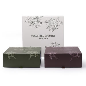 Caja de regalo plegable para transporte de cosméticos, caja de regalo de Navidad con cinta colorida personalizada, venta al por mayor - Product Image 2