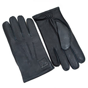 Guantes de Conducción de Cuero Genuino Premium para Invierno, Diseño Personalizado, Guantes de Ciclismo de Piel de Ciervo con Forro - Product Image 1