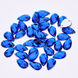 ขายส่ง 8*13mm เย็บหยดคริสตัล Applique อะคริลิค Flatback Strass เพชรเย็บ <span class=keywords><strong>Rhinestone</strong></span> สำหรับชุด DIY งานฝีมือ