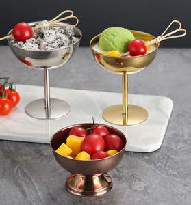 Coppette per Gelato in Acciaio Inox all'Ingrosso, Tazze Personalizzate con Logo in Argento, Oro e Oro Rosa, Ciotole per Snack per Bar e Bistrot - Product Image 5