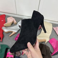 Bottes pour femmes en stock, élégantes et confortables, à talons aiguilles, chaussures de fête de Noël, modèles variés, vente en gros