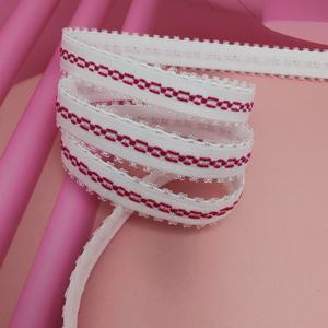 Sangles élastiques douces en Spandex/Nylon pour sous-vêtements, soutien-gorge et lingerie, avec picots, personnalisables en usine HH4K, pour la mode et le design. - Product Image 1