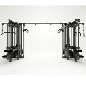 Équipement de musculation commercial de haute qualité, robuste, Jungle 8 stations, unisexe, tout-en-un, crossover à câbles multifonction, poids libres - Product Image 6