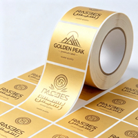Autocollants en vinyle PVC holographique écologiques, durables, résistants à l'huile, de qualité alimentaire, adhésifs, personnalisables, résistants aux UV et à la chaleur