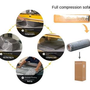 Juego de Sofá de 3 Plazas de Esponja al Vacío con Espuma Expandida Comprimida de Forma Cuadrada - Product Image 5