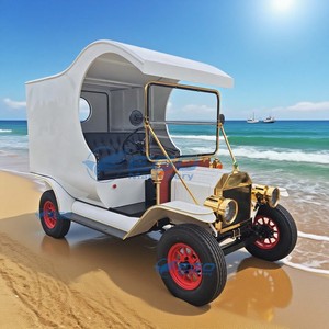 Autobús Turístico Eléctrico de 2 Plazas, Diseño Clásico Vintage Personalizado, de Lujo, para Hoteles y Resorts - Product Image 4