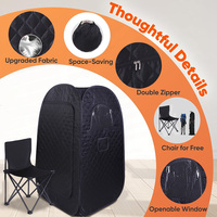 Tente de sauna à vapeur humide pliable portable de type pop-up pour la maison, de haute qualité, pour amincir tout le corps