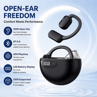 Écouteurs intra-auriculaires stéréo Hi-Fi étanches d'origine Gaomeite, Bluetooth 5.4, affichage LED, écouteurs sans fil avec puce JL