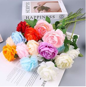 Ramo de Novia SPR, Ramo Chino de Hortensias de Seda, Suministros para Bodas, Jarrones Colgantes de Glicinia, Centros de Mesa Decorativos de Flores de Color Marfil - Product Image 1