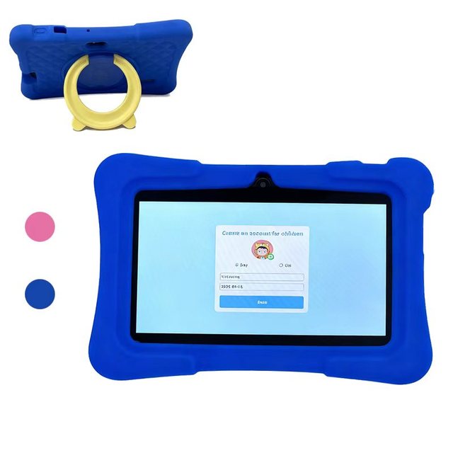 Healthy Use Children Tablet 7" Android MTK 2GB 32B New Silicone Time Limit Control WiFi GPS Long Battery Cheap