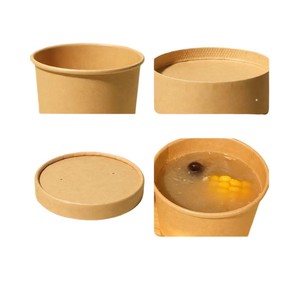 Bandeja de Catering Desechable Personalizada para Comida Rápida, Recipiente para Papillas de PE, Tapa de Papel Kraft, Rectangular, para Galletas, Ensaladas, Comida para Llevar - Product Image 6