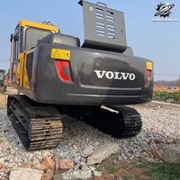 En stock, excavatrice sur chenilles VOLVO EC210 d'occasion avec moteur d'origine, 21 tonnes, excavatrice de construction moyenne, prix bas, bon état