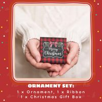 Ornements en verre acrylique suspendus décoratifs de Noël marié Blancs en acrylique découpés pour l'artisanat de Noël