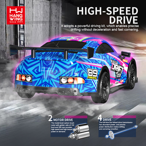 Coche de Control Remoto HW 2.4G de 5 Canales de Alta Velocidad, Coche Deportivo de Simulación Fluorescente, Modelo de Coche Eléctrico <span class=keywords><strong>RC</strong></span>, Juguete de Radiocontrol para Niños - Product Image 4