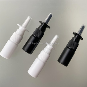 En Stock 10ml HDPE Sólido Negro Blanco Vacío Plástico Mini Nasal <span class=keywords><strong>Spray</strong></span> <span class=keywords><strong>Botella</strong></span> Con 18/410 Nasal Fine Mist Sprayer - Product Image 3