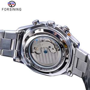 Montre mécanique pour homme Forsining, tourbillon, phase de lune, date, automatique, sport, acier inoxydable, montre-bracelet, Reloj Hombres - Product Image 4