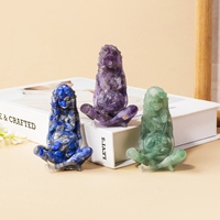 Statue de Mère Enceinte en Résine de Cristal Naturel, Ornement de Guérison, Cadeau de Maternité, Décoration Spirituelle de Bureau pour Nouvelle Maman