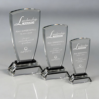 Trophée en cristal personnalisé à succès pour la reconnaissance de l'innovation des employés