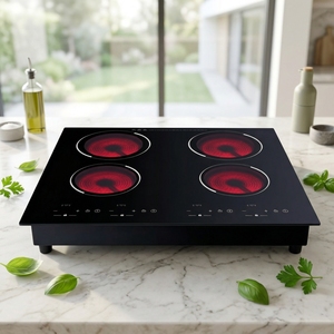 Table <span class=keywords><strong>de</strong></span> <span class=keywords><strong>cuisson</strong></span> à induction électrique encastrable noire avec commande tactile, 4 brûleurs, <span class=keywords><strong>plaque</strong></span> <span class=keywords><strong>en</strong></span> <span class=keywords><strong>verre</strong></span>, écran tactile, <span class=keywords><strong>plaque</strong></span> <span class=keywords><strong>de</strong></span> <span class=keywords><strong>cuisson</strong></span> haut <span class=keywords><strong>de</strong></span> gamme - Product Image 5