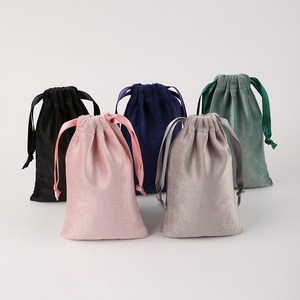 Bolsa de terciopelo Sodt con cordón para embalaje, bolsa de regalo para joyería, bolsa compacta para polvos y cinturones con hebilla, bolsa de almacenamiento para accesorios para el cabello - Product Image 3