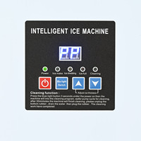 Macchina Automatica Commerciale per Produzione Blocchi di Ghiaccio 120kg Alta Produttività in Acciaio Inox con Controllo Touch Screen LED per Casa e Azienda