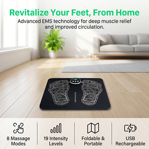 Masseur de pieds EMS de haute qualité avec patch, contrôle automatique de l'intensité multi-modes, tapis de massage électrique portable - Product Image 3