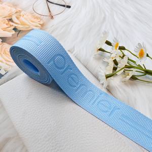 Custom Non <b>Elastic</b> Flat Spandex/Nylon 30mm Webbing <b>Belt</b> Strap for Bags Shoes Gift with Logo Tape-HH4K Brand - Product Image 5