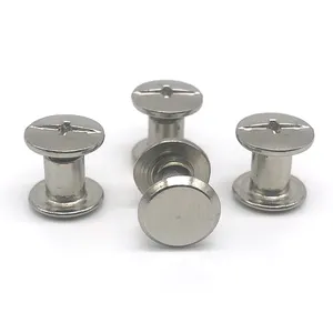 Tuerca de barril de cuero con remaches, M3, M4, M5, M6, M8, M10, M12, acero inoxidable 304, para muebles de madera, tornillo de Chicago