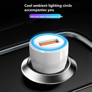 Chargeur de voiture USB 22,5W, convertisseur allume-cigare de voiture 5V/3A, charge rapide, chargeur de téléphone de voiture pour Huawei Xiaomi - Product Image 3