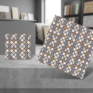 Pierre de sable 300x300mm Carreaux de sol en céramique design Poinçon gaufré Rectifié Rustique Brillant Glacé 12x12 Finition en porcelaine mate - Product Image 4
