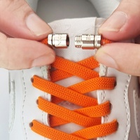 Les nouveaux lacets de chaussures en maille élastique avec fermoirs métalliques faciles à utiliser, modèle D1-5, pour hommes et femmes