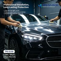Film de protection de peinture automobile DINGXIN OEM TPU-E150 PPF 7,5 mil auto-réparant thermiquement, haute brillance 94,1, anti-jaunissement, garantie 5 ans