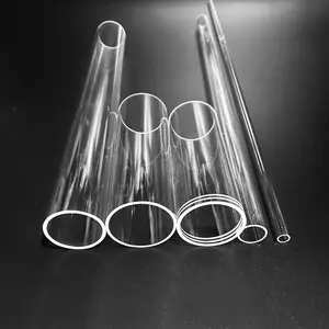 Factory Wholesale Borosilicate Glass Pipe Clear Quartz Round Fused Silica Glass Tube