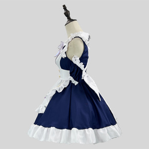 Anime corazón lindo Lolita Maid vestido Cosplay <span class=keywords><strong>disfraz</strong></span> Bowknot Maid vestido tendencia Maid fiesta disfraces - Product Image 6