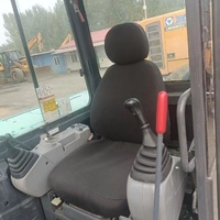 Excavatrice hydraulique sur chenilles Kobelco SK60 6 tonnes d'occasion du Japon, modèle 2022, avec moteur, pour travaux de terrassement et de nivellement